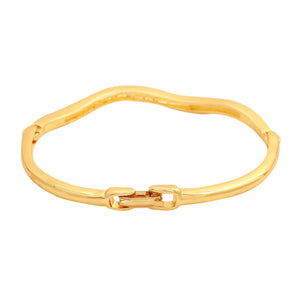 Estele Gold plated Candy Bracelet with Ruby colour American Diamonds Bracelet