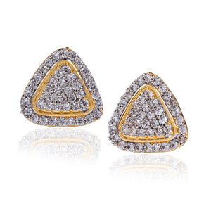Moonlight Sparkling AD Studs Earrings