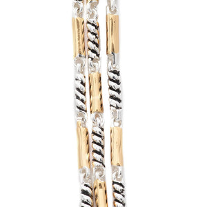 Estele Silver and Gold Plated Adjustable Bracelet for Girls