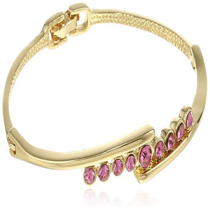 Estele - Gold Plated Bracelet with Fancy Austrian Crystals for women