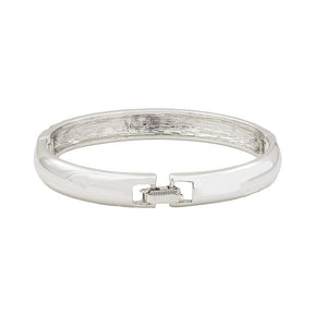 Estele Rhodium Plated Pathway Enamel Cuff Bracelet for women