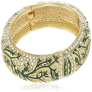 Estele Gold Plated Meenakari and Enamel Traditional Bracelet