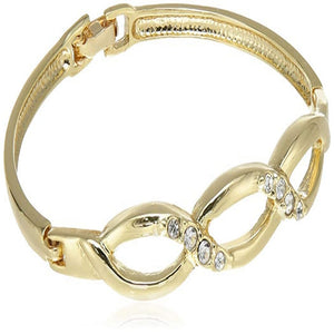 Estele  Gold Plated DNA Twist Cuff Bracelet   for women