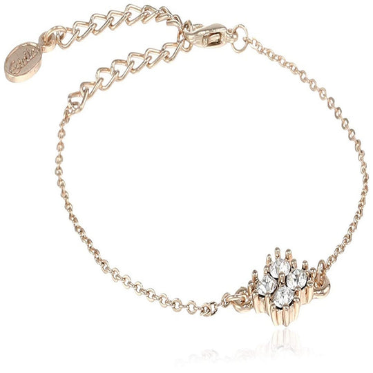 Estele Rose Gold Plated Primrose Flower Chain Bracelet for women
