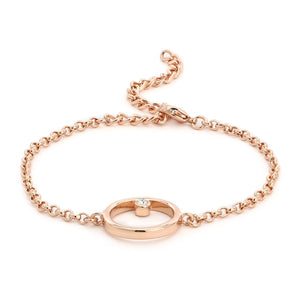 Estele Polaris Rose Gold Bracelet Using Swarovski Stones