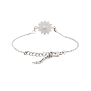 Estele Gold Plated Sublime Floral Bracelet With Austrian Crystals For Men & Women