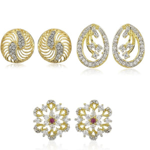 Diamante Earrings Set