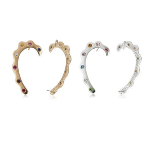 Estele Valentines Day Gift Jewellery Combo Earrings For Girls & Women(GOLD & SILVER)