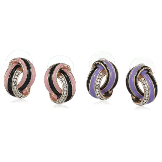 Estele Earrings Jewellery Gifts For Valentines Day (VOILET & PINK)