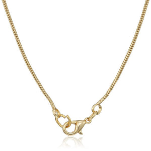 Estele  24 CT Gold Plated Heart Shaped Pendant with Fancy Purple Austrian Crystals for Women