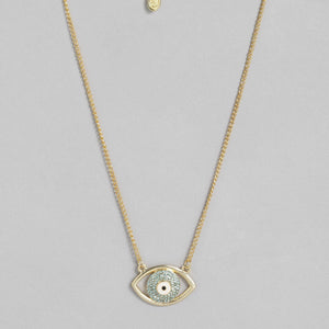 Estele gold plated evil eye pendant for women