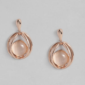 Estele - 24 CT Rosegold Plated Shell Pendent Set for women