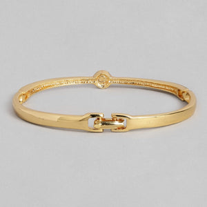 Estele Gold Plated Solitaire Studded Bracelet for women