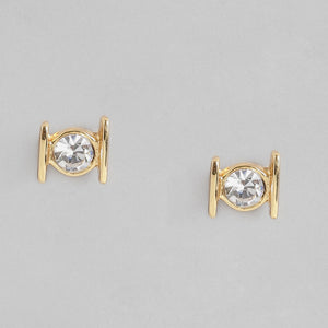 Estele - 24 KT Gold plated Solitaire Pendant Set for Women