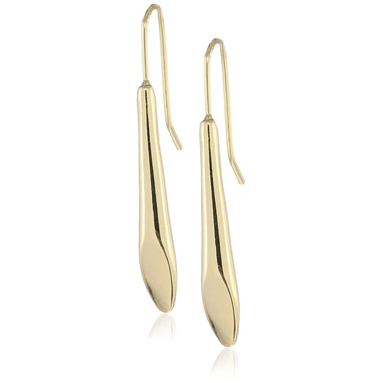 Estele  Gold Plated Wand Drop Earrings