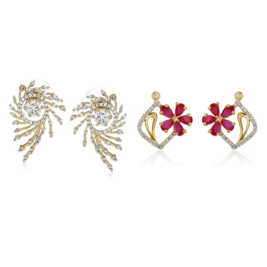 Estele  American Diamond Earrings