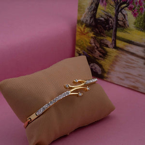 Estele Gold Plated Blossom Bud Bracelet    for women