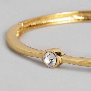 Estele Gold Plated Solitaire Studded Bracelet for women