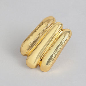 Estele 24 Kt Gold Plated Link capsule Necklace
