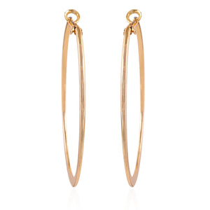 Special Golden Polish Big Round Hoop Earrings For Women & Girls