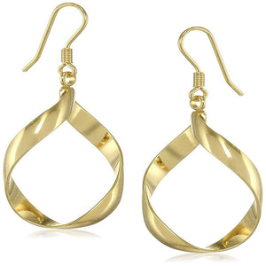 Estele  Gold Plated Dna segment Dangle Earrings for women