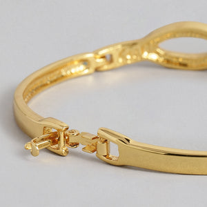 Estele  Gold Plated DNA Twist Cuff Bracelet   for women