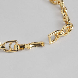 Estele  Gold Plated Hula Hoop Bracelet with Box Clasp for women