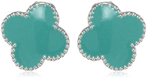 Estele Valentines Day Earrings For Women Multicolour Gold Plated Stud Earrings Set Valentine Day Gift