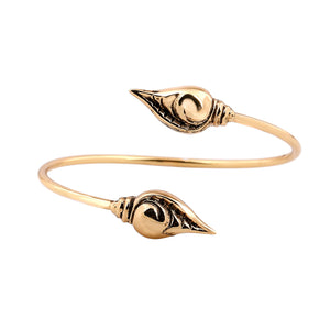 Estele Gold Plated Antique Shank Charm Bracelet for Women