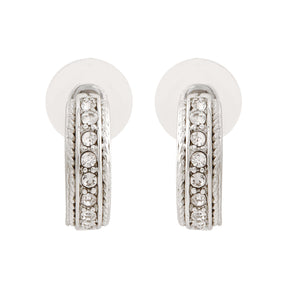 Trendy Candy Stud with fancy White Crystals