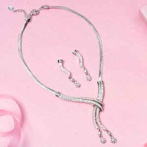 Stylish Rhodium plated Classic Medley Necklace