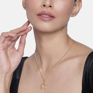Estele - Gold plated Lucky Ankle Pendant