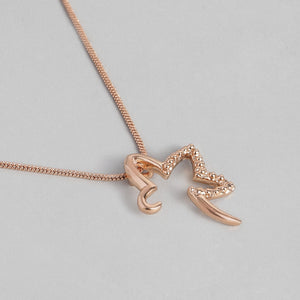 ESTELE RISING STAR ROSE GOLD PENDANT SET