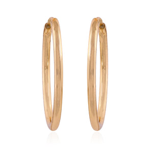 Trendy Fashion Gold Plated Party Wear Hoop Earrings