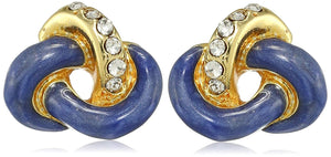 Estele Jewellery Gift For Valentines Day Combo Earrings For Girls(TURQOISE BLUE & DARK BLUE)