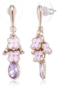 Estele Valentines Day Special Earrings For Gift Stud Earrings For Girls & Women(VOILET & AQUA)