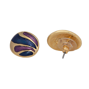 Estele Stylish Fancy Party Wear Gold Plated Studs Earrings For Women