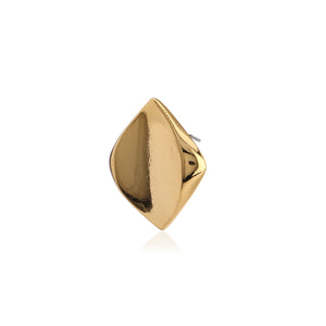 Gold Tone Diamond Modal Studs