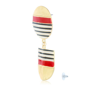 Nautical Red Earrings