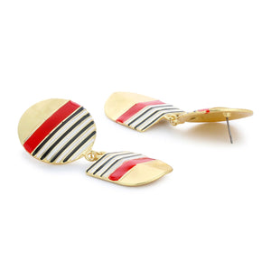 Nautical Red Earrings