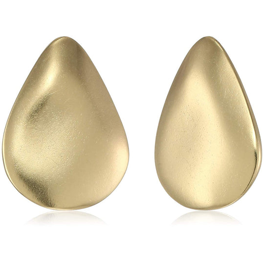 Estele Smooth Gold plated Studs latest earrings for women
