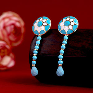 Handmade Dangle Drop Tibetan Earrings