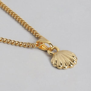 Modern Gold plated Atlantic bay shell Necklace
