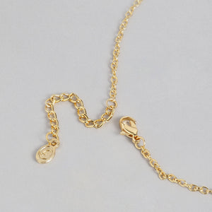 Rose Gold Plated Flower petal Rhinestone Pearls Drop Pendant set