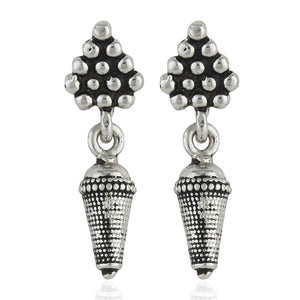 Estele Valentines Day Jewellery Earrings Combo - Oxidized Silver Plated Stud Earrings for Girls