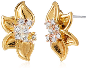 Estele Valentines Day Gifts For Girlfriend Gold Plated Stud Earrings Combo