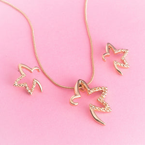 ESTELE RISING STAR ROSE GOLD PENDANT SET