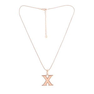 Estele - Charm "X" Rosegold plated Pendant