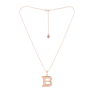 Estele - Charm B Rosegold plated Pendant