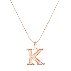 Estele - Charm K Rosegold Pendant